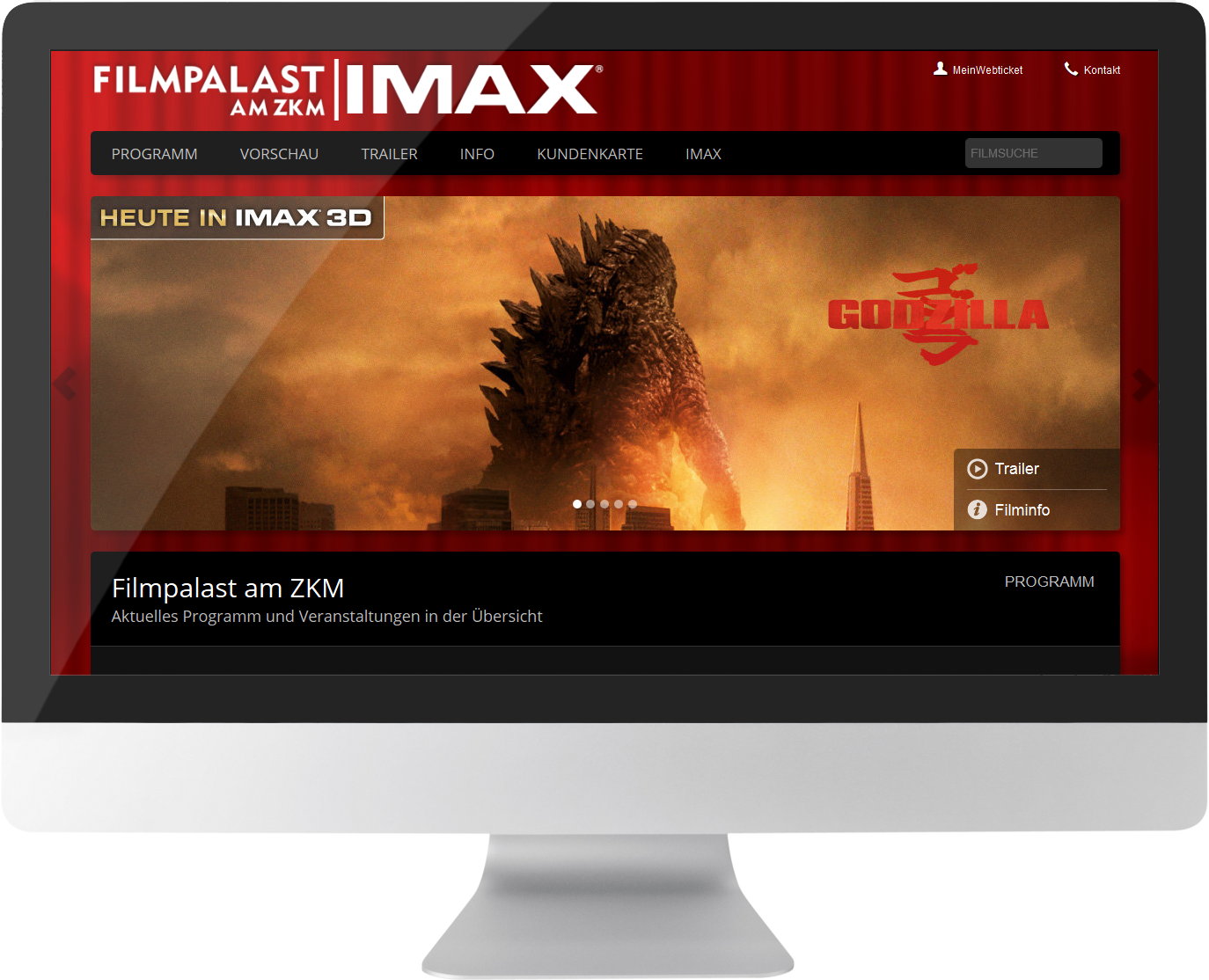 Bildmontage Filmpalast am ZKM GmbH & Co. KG Desktop Startseite