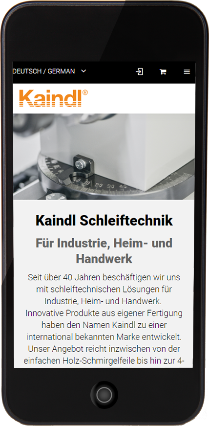 Bildmontage Kaindl Schleiftechnik Reiling GmbH Mobil Startseite
