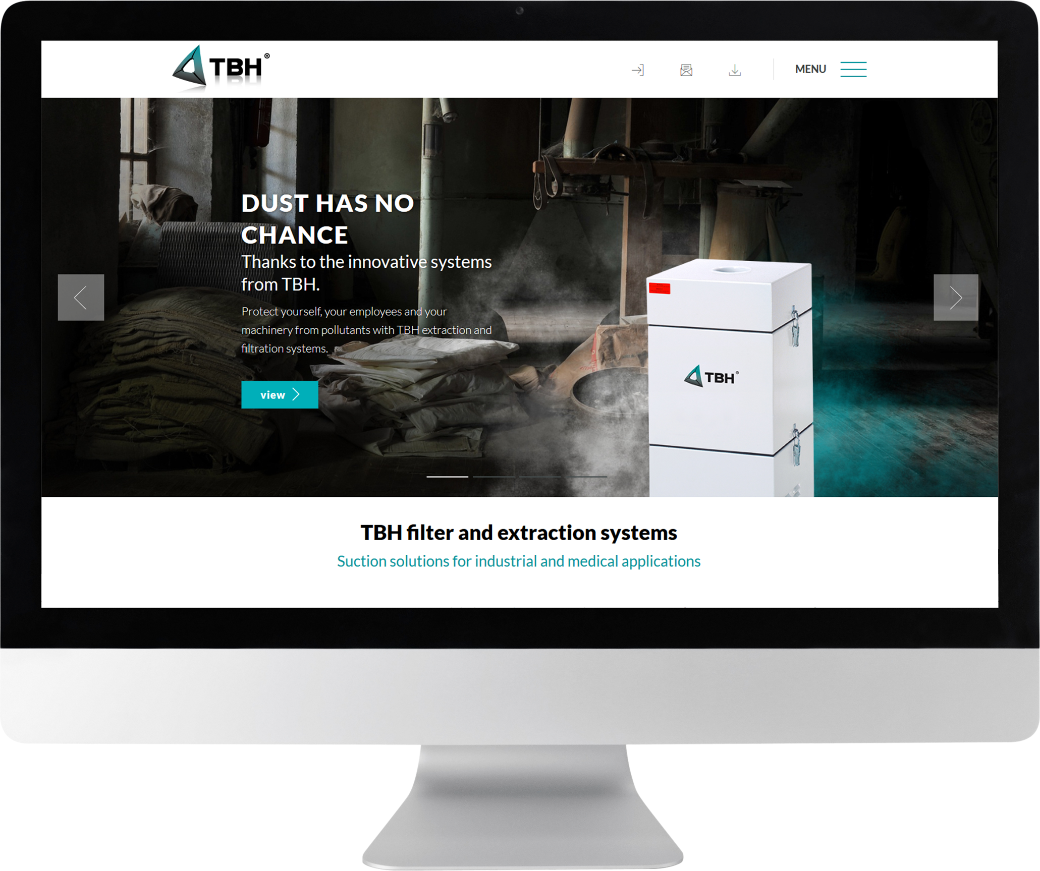 Bildmontage TBH GmbH Desktop Startseite